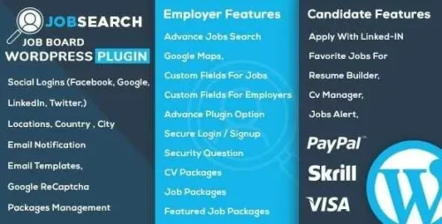WP JobSearch GPL v2.8.4 – WP Job Board WordPress Plugin